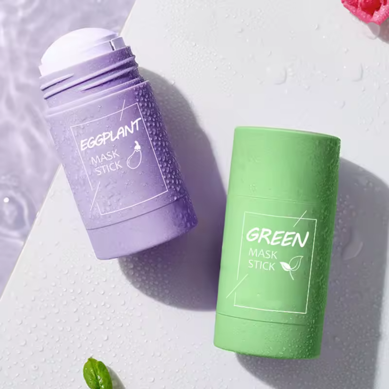 Mask Stick Green Tea + Mask Stick Eggplant (60% OFF)